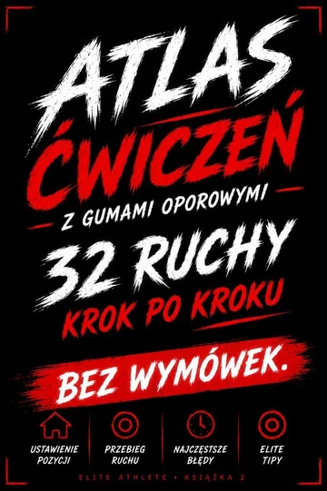 Okładka e-booka Atlas ćwiczeń z gumami oporowymi.